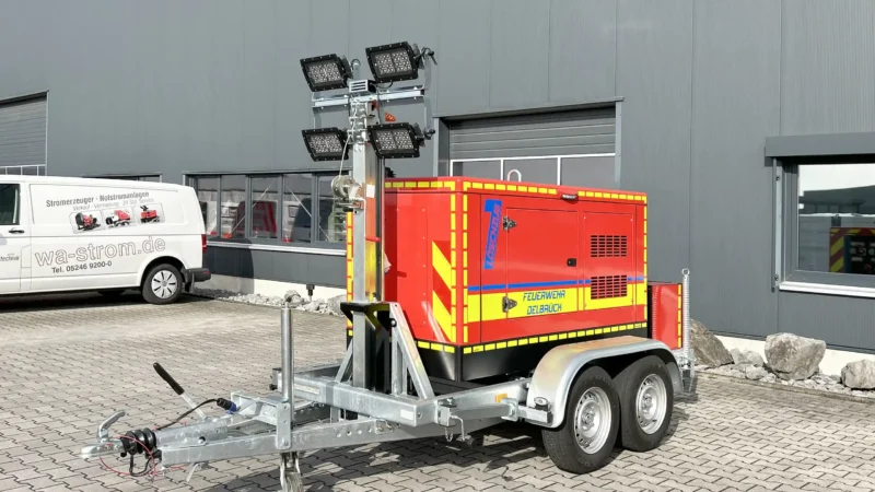 Flutlichtaggregat Feuerwehr 4 x 160 Watt